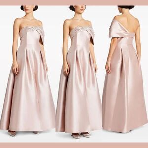 NWT $1095 Sachin & Babi [ 2‎ ] Delilah Crystal-embellished Gown Peony Pink